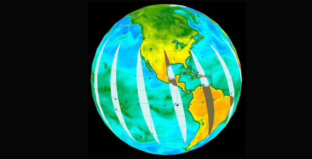 Первые глобальные снимки Земли микроволновым сканером МТВЗА-ГЯ