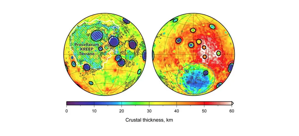 Большие кратеры на Луне