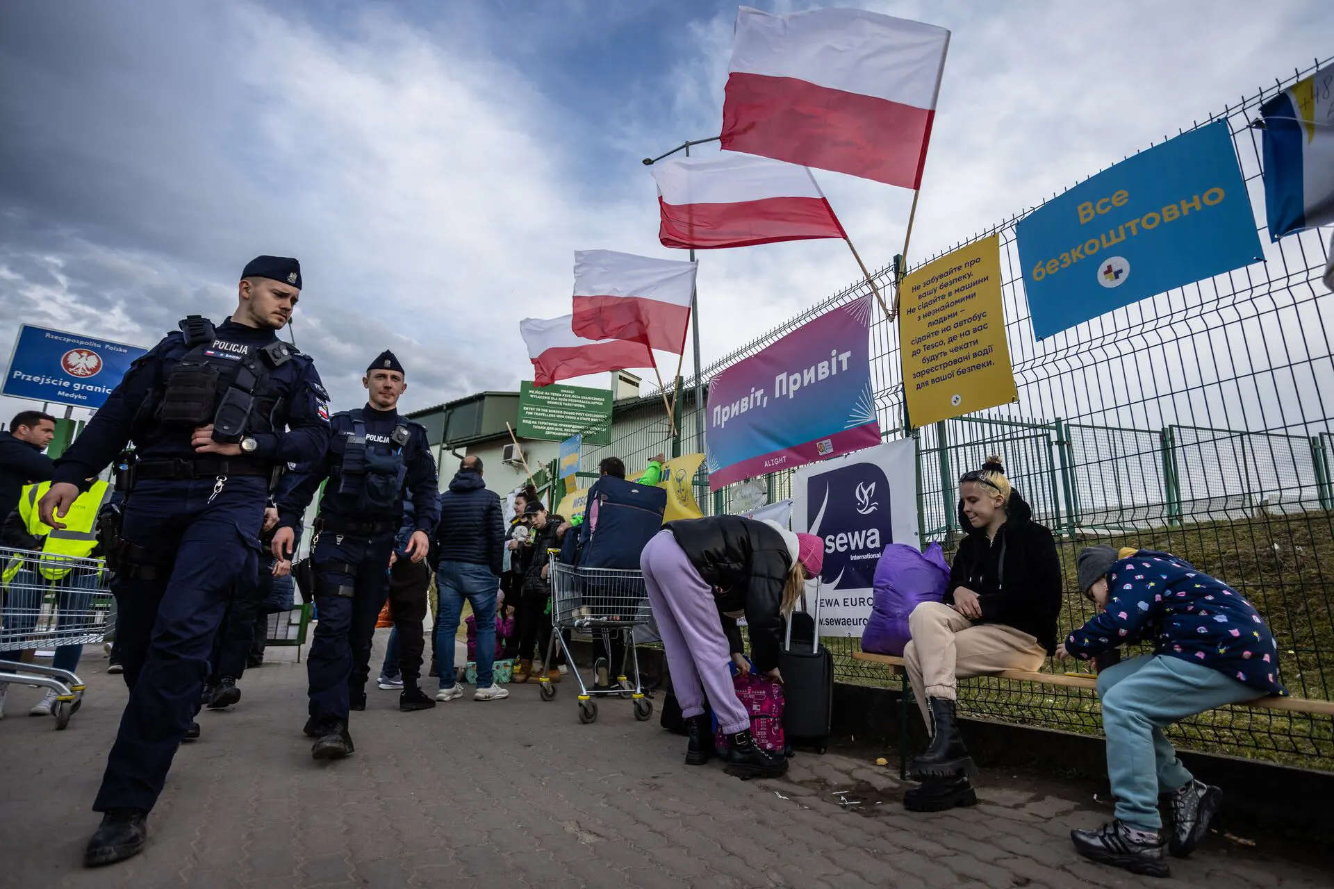 За сутки в Польшу из Украины въехали 19,6 тыс. человек