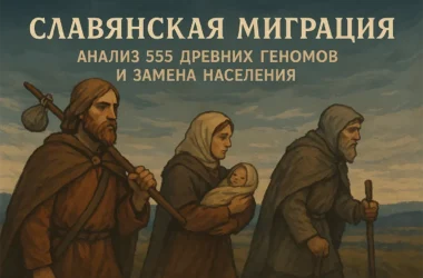 Славянская миграция: анализ 555 древних геномов и замена населения Славянская миграция: анализ 555 древних геномов и замена населения